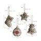 thumbnail image 5 of Pack de 4 adornos navideños colgantes navideños muñecos de lino estampado muñecos colgantes para arbol de navidad regalos de navidad relleno algodón + paño ANGGREK Otros, 5 of 8