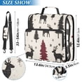 thumbnail image 2 of FORMRS Zipper Binder with Shoulder Strap 2-inch Ring 500 Sheet Capacity File Bag, Christmas Plaid Forest, 2 of 5