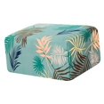 thumbnail image 4 of Funda elástica para reposapiés con estampado floral Gloria Funda de puf otomano, 4 of 7