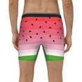 thumbnail image 2 of Men's Boxer Briefs, Watermelon Soft and Breathable Mens Underwear Boxer Briefs With Widen Waist, 2 of 5