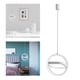 thumbnail image 1 of Lámpara colgante nórdica con luz colgante, lámpara de decoración de metal, colgante creativo para dormitorio, sala de interior, cocina, pub, Cuadrado redondo, 1 of 8