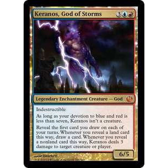 MtG Journey Into Nyx Mythic Rare Keranos, God of Storms (Japanese) #151