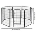thumbnail image 2 of Yescom 32"x40" Metal Pet Playpen 8 Panel Heavy Duty Dog Exercise Fence Camping Yard Crate, 2 of 10