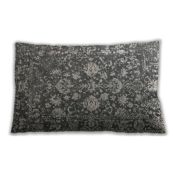 Ahgly Company Outdoor Rectangular Mid-Century Modern Lumbar Throw Pillow, 13 inch by 19 inch