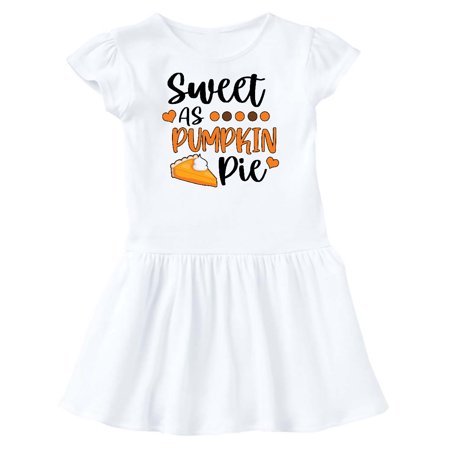 

Inktastic Thanksgiving Sweet as Pumpkin Pie Gift Toddler Girl Dress