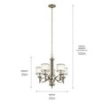 thumbnail image 2 of Kichler 42381MIZ Lacey 5 Light Chandelier in Mission Bronze, 2 of 10