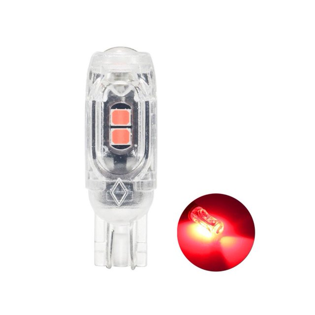 1Pcs Ampoule Led T10 Lampe de Signalisation de Voiture Lumière de Jour Plaque Lumineuse Rouge