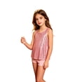thumbnail image 2 of Toddler Kids Girls Tank Tops Casual Glitter Tank Top For Sparkling Sequin Sleeveless Tee Lightweight School Top Fit Casual Loose Tops 4-5 Years, 2 of 6
