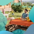 thumbnail image 3 of Exquisite 300 ft. x 40 in. Orange Plastic Tablecloth Rolls - Disposable Table Cover Rolls, 3 of 8
