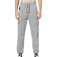 thumbnail image 1 of Pantalons Décontractés pour Hommes, Pantalons Chauffants Unis à la Mode, 1 of 7