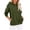 Army Green, variant on Fleece Hoodie for Women Ghalytn Pullover Sweatshirt - Casual Loose Fit Top with Pockets