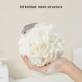 thumbnail image 3 of Billuyoard Bolas de baño Malla Cuerpo Esponja Toalla Resistencia al soplo Limpiador Espuma Frotar Lavar Productos para la piel Suministros Juegos de accesorios de baño Blanco Billuyoard HA080199-02, 3 of 6