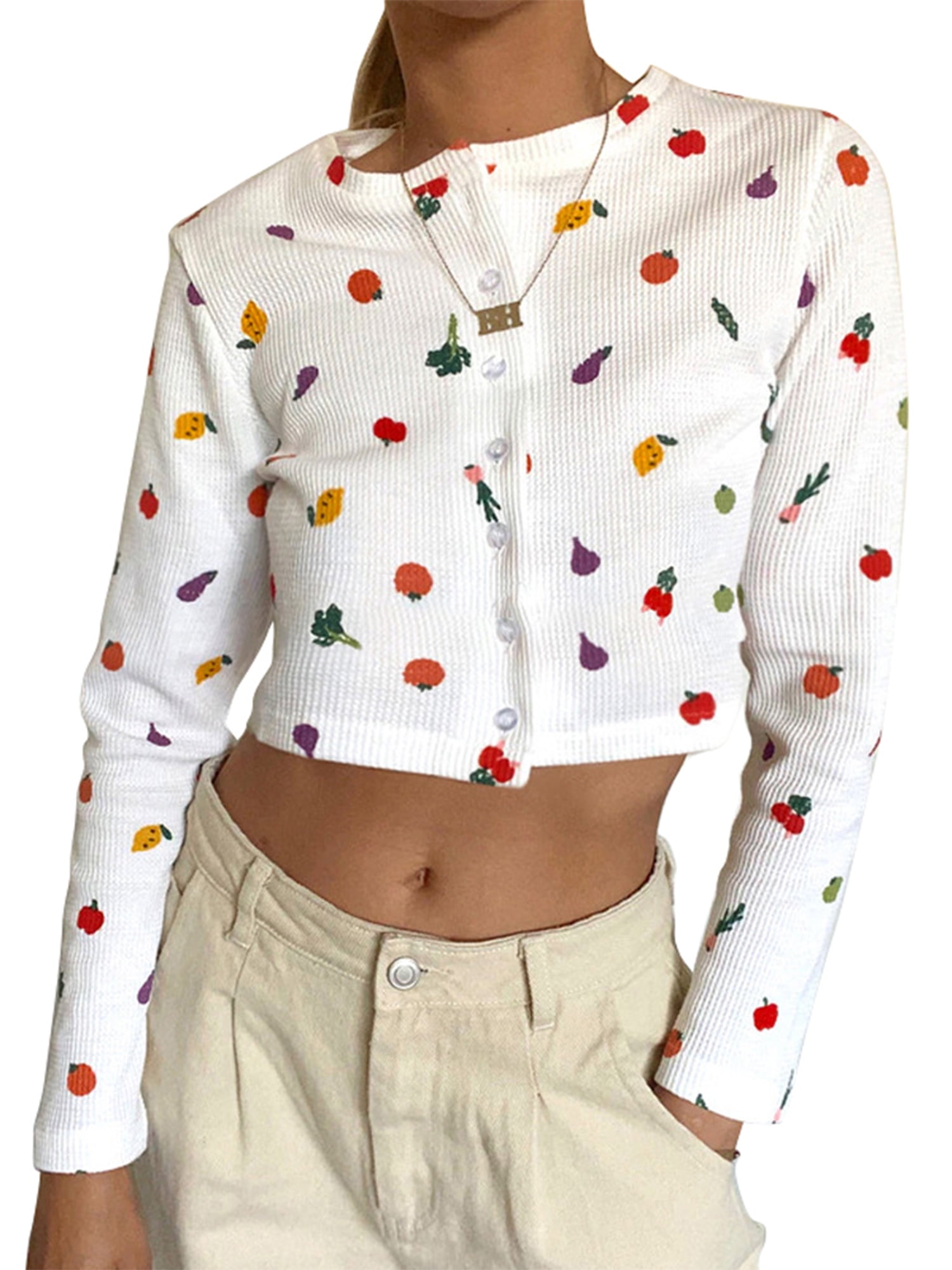 fruit print t shirt
