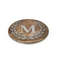 thumbnail image 2 of Gerson Heritage Collection Mango Wood Round Trivet With Letter "E", 2 of 7
