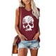 thumbnail image 2 of Tops casuales de verano sin mangas para mujer, camisetas sin mangas con estampado de cuello redondo Pompotops lopia993549, 2 of 5