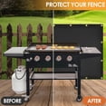 thumbnail image 4 of Heat Shielding, Fireproof Heat Shielding for Grill, Protecting Deck Fence Railing From Grill Heat Stove Wall Protector, Bbq Grill Mat Grill Mats for Outdoor Grill, Easy Cleanings, 4 of 7