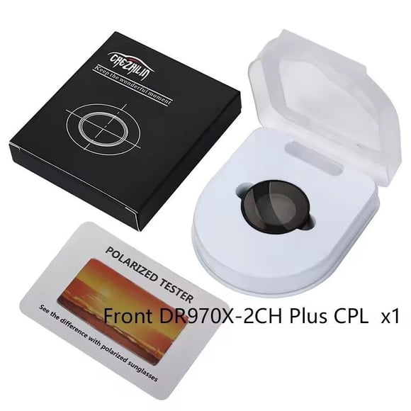 Pour BlackVue DR970X Filtre CPL 2CH/LTE Anti-Reflet pour Cam Avant/arrière
