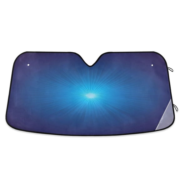 ALAZA Blue Print Gradient Windshield Sun Shade Car Foldable Visor Block UV Rays Protector 55"x27.6"