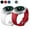 White+Red, variant on Gear S2 Watch Band, Amerteer Soft Silicone Replacement Sport Band for Samsung Gear S2 (SM-R720 / SM-R730 ONLY)