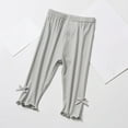 thumbnail image 2 of AherBiu Toddler Girls Clothes Summer Ribbed Bottoms Leggings Stretchy Comfy High Waisted Slim Fitted Pants, 2 of 4