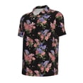 thumbnail image 2 of Rocae Bouquet for Men's Short Sleeve Polo Shirt, Quick Drying Performance Moisture Wicking Sports Men's Golf Shirt, 2 of 9
