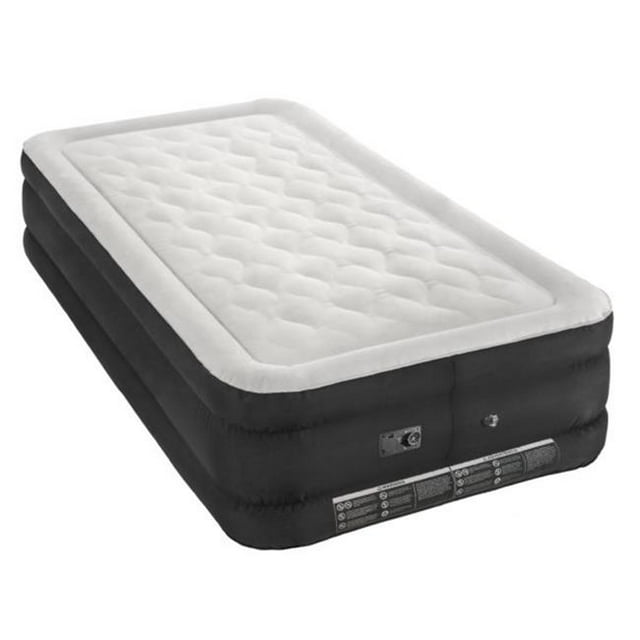 Air Comfort Deep Sleep Twin Raised Air Mattress with Built In Pump 6104TRB