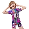 thumbnail image 4 of Harley Quinn Boys 2-Piece Swimsuit Set, Short Sleeve Rash Guard & Swim Trunks, 4 of 7