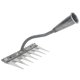 thumbnail image 5 of Rastrillo para desherbar el jardín, herramienta manual, versátil, práctico, de metal, conveniente para el patio. 7 dientes, 5 of 9