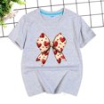 thumbnail image 3 of Gerichy Girls Short Sleeve T Shirts Girls Graphic Print Summer Short T-Shirts for Girls Valentine's Day Shirt Girl Fashion Valentines Day Summer Tops, 3 of 5