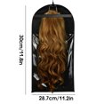 thumbnail image 4 of Hair Extensions Bag Non-slip Portable Foldable Dustproof Protecting Wigs Organizer Zipper Design Pouch Tools with Hanger, 4 of 7