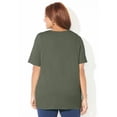 thumbnail image 2 of Catherines Women's Plus Size Suprema Lace-Up Tee, 2 of 6