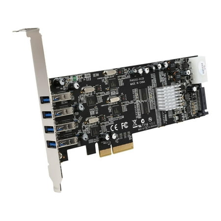 StarTech 4 Port Quad Bus PCI Express SuperSpeed USB 3.0 Card Adapter PEXUSB3S44V