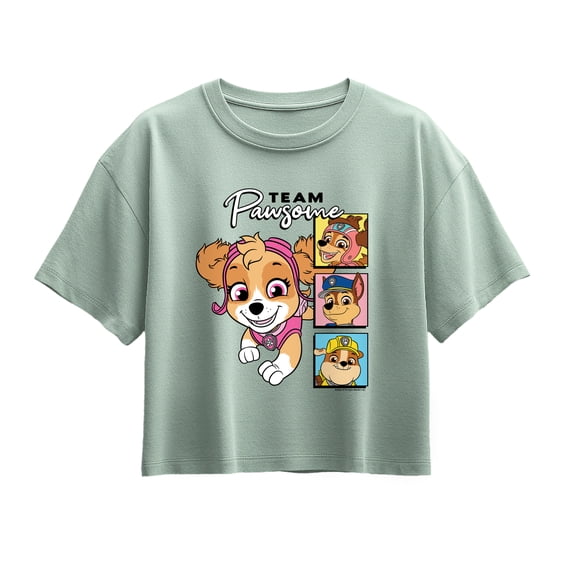 Paw Patrol - Team Pawsome - Youth Girls Boxy T-Shirt