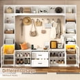 thumbnail image 7 of ChVans 106" W Wall Unit TV Stand with Storage for TVs up to 80", Modern TV Console with LED Lights, Entertainment Center with Bookshelves for Living Room, 7 of 7