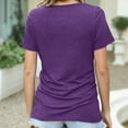 thumbnail image 4 of Nrmvnmi Womens T Shirts Short Sleeve Round Neck Tops Summer Fashion Trendy Soft Casual Comfy Outfits Clothes 2024 For Mothers day gifts, 4 of 9