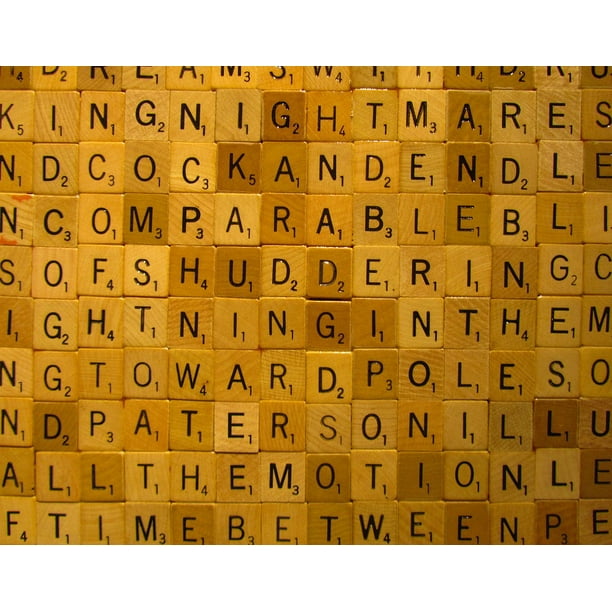Text Words Letters Alphabet Scrabble Tiles-20 Inch By 30 ...