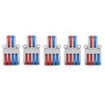 thumbnail image 3 of Terminal Block 2-In-4-Out Aging Resistant  5pcs Wiring Quick Connector Can Be Fixed With M3 Screws, Oxidation Resistant For LED Road Lamp, 3 of 8