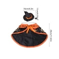 thumbnail image 3 of Aoznliie Dog Clothes, Halloween Pet Cloak with Hat for Party Apparel, L 15.7-18.1 inch Neck Adjustable Costume for Cats Dogs, Black, 3 of 7