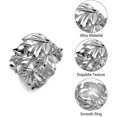 thumbnail image 2 of Napkin Rings,napkin Rings,leaf Napkins Rings Set Of 6 Exquisite Gold Napkin Ring, 2 of 4