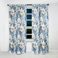 thumbnail image 2 of Designart "Ethereal Flourishing Rococo VII" Floral Room Darkening Curtain Panel, 2 of 6