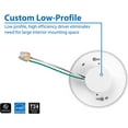 thumbnail image 5 of NICOR Lighting DLF301203KRDBK SureFit(v3) LED Flush Mount Ceiling Light, 3000K with Round Black Trim, 5 of 12