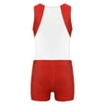thumbnail image 2 of Jizyo Kids Boys Gymnastics Leotard Sleeveless Training Unitard Jumpsuit with Shorts Sets Sport White 10, 2 of 5