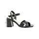 thumbnail image 3 of Zapatilla Tacon Ancho Charol Negro Correa Elegante Oficina negro 23, 3 of 7