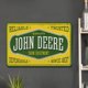 thumbnail image 3 of Placa Metal Vintage John Deere Equipo Agrícola Pintura Hierro Rectangular 40x30cm, 3 of 9