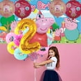thumbnail image 7 of Peppa Pigs Balloons Party Supplies 2nd Decor Tableware Birthday Cake Topper Decorations Banner Backdrop, 7 of 7