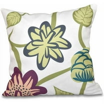 Simply Daisy 16" x 16" Tropical Floral Floral Print Pillow
