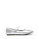 thumbnail image 2 of Zapatos planos Mary Jane para mujer DREAM PAIRS plateados talla 10, 2 of 7