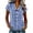 *Blue, variant on VBVC Women's Gingham Peter Pan Collar Shirts , Ladies' Cap Sleeve Button Down Blouses , Casual Summer Fitted Tops For Women,Black,S-3XL