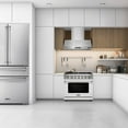 thumbnail image 6 of KOSTCH 36-in 6 Burners 6.0-cu ft Convection Oven 110V Freestanding Natural Gas Range (Black), 6 of 7