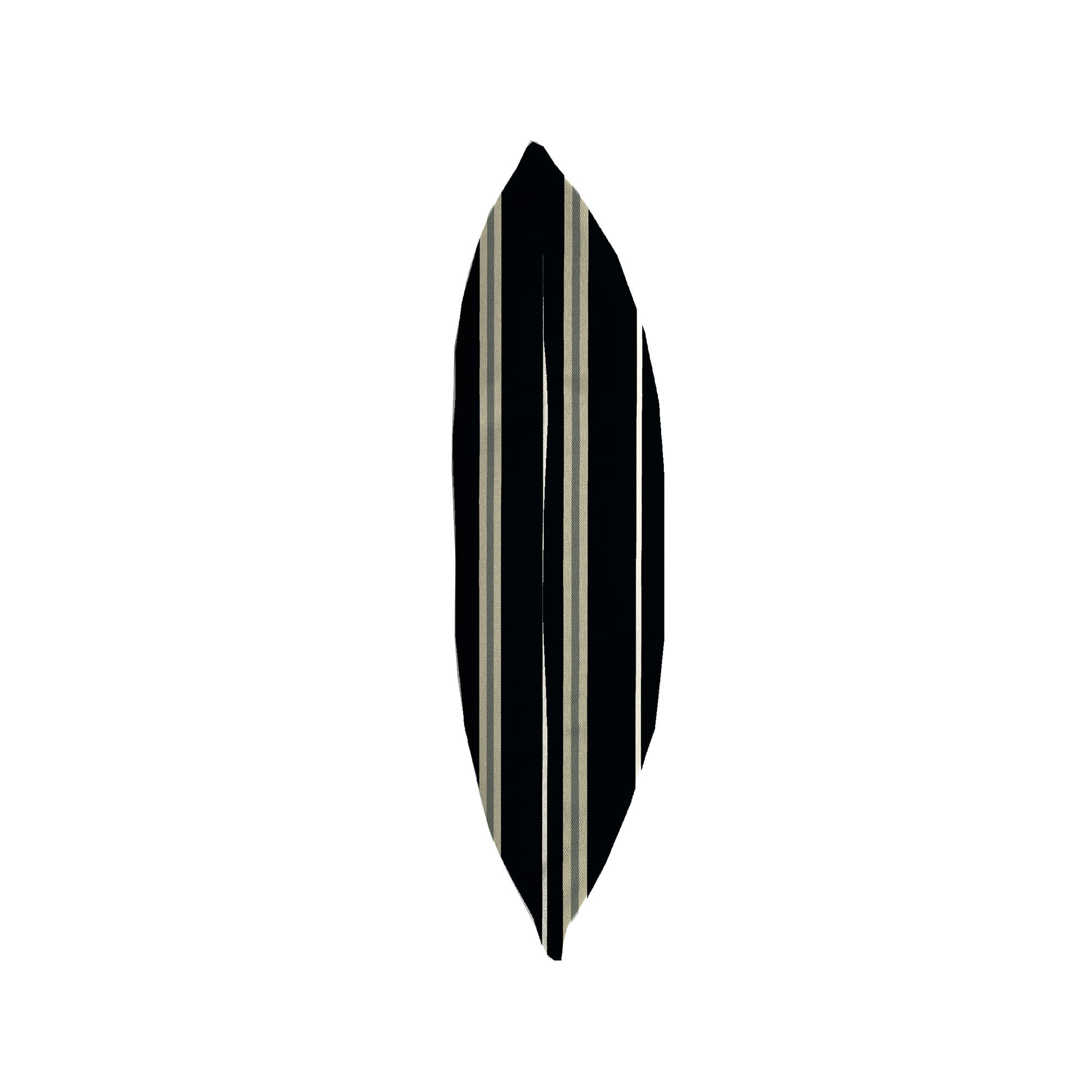 Jordan Manufacturing 16" x 16" Platt Ink Black Stripe Square Outdoor Throw Pillow (2 Pack)